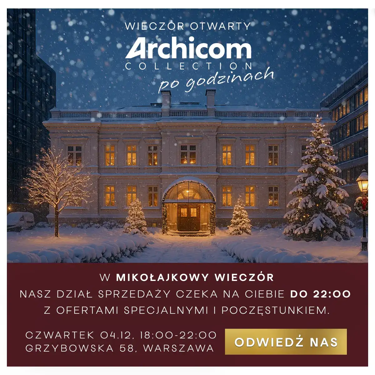 Mikołajkowy Dzień Otwarty w Archicom Collection Gallery